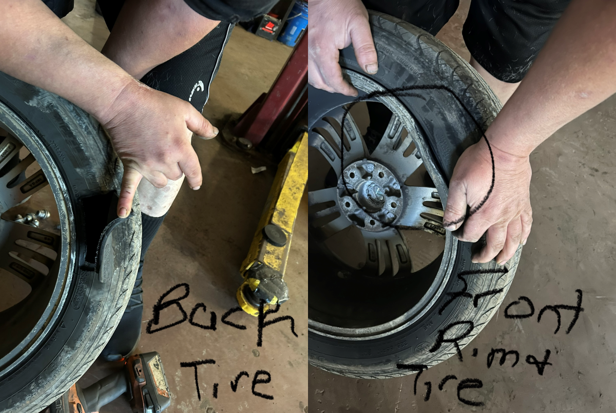 Howell said two of his tires were shredded and a rim was damaged after driving down Avondale Road in the summer.