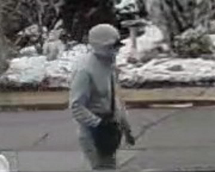 Image of the suspect wanted in a robbery investigation.