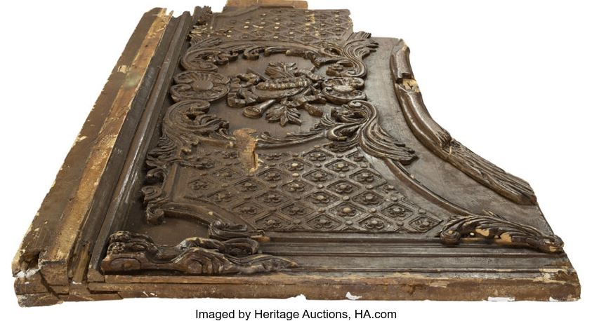 A closer view of the ‘Titanic’ door sold at auction.