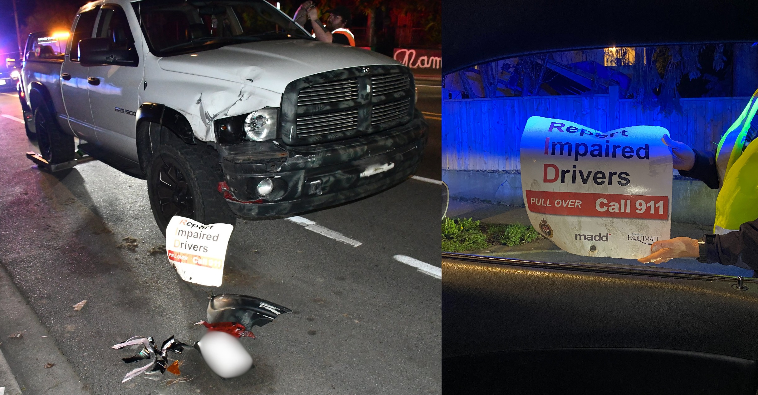 RCMP на остров Ванкувър каза че наскоро са арестували шофьор