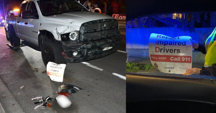 Увредена B.C. водач прегази знак, предупреждаващ за шофиране в увредено състояние: Полицията