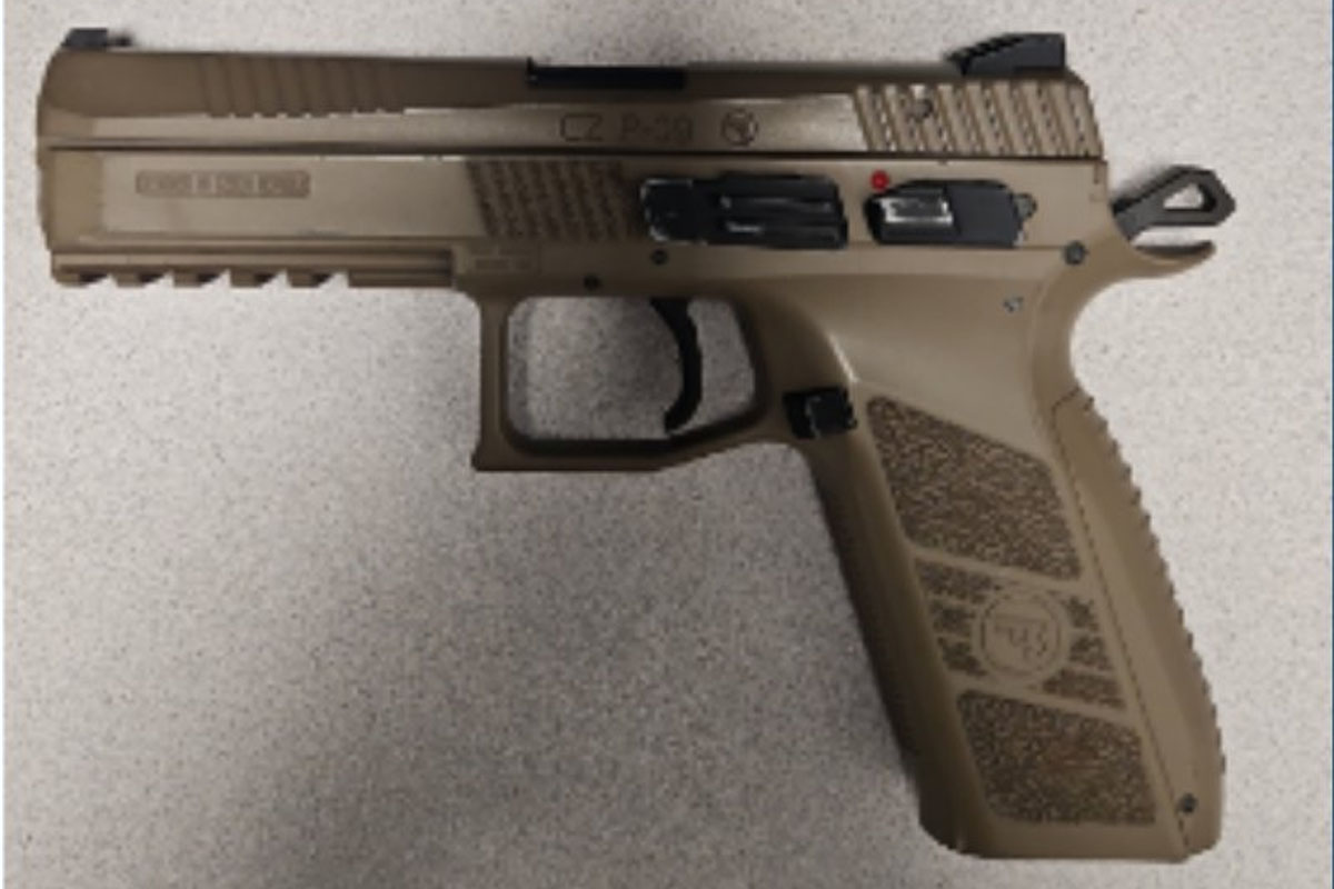 Waterloo regional police say they seized a BB gun.