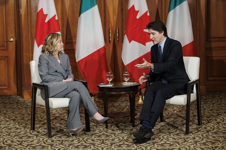 Trudeau meets Italian PM in Toronto, discusses collaboration plans