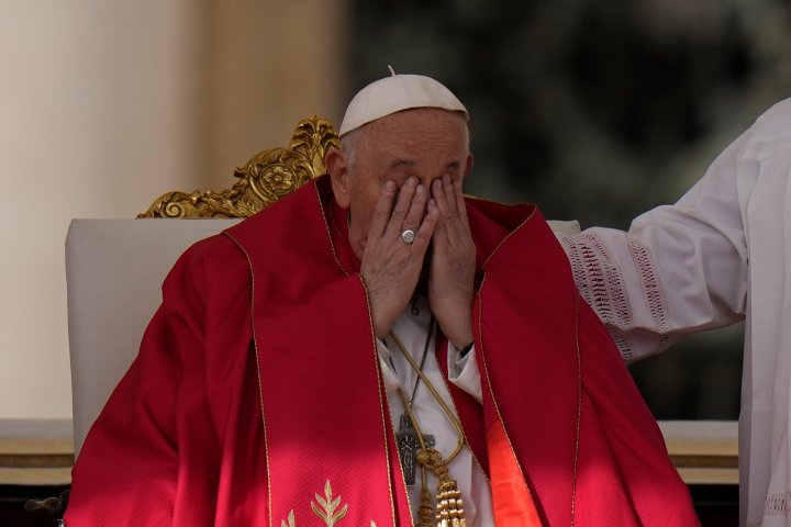Pope Francis skips Palm Sunday homily as health wavers