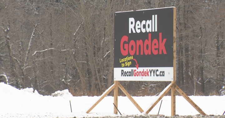Град Калгари премахва знаците Recall Gondek поради нарушение на правилника