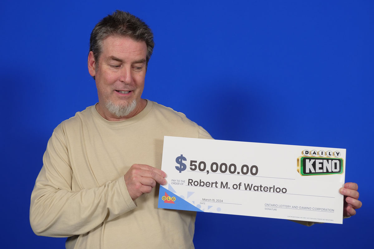 Robert Matthews was picked numbers on separate tickets for Daily Keno on Feb. 25 and two separate plays earned him $50,000 a pop.