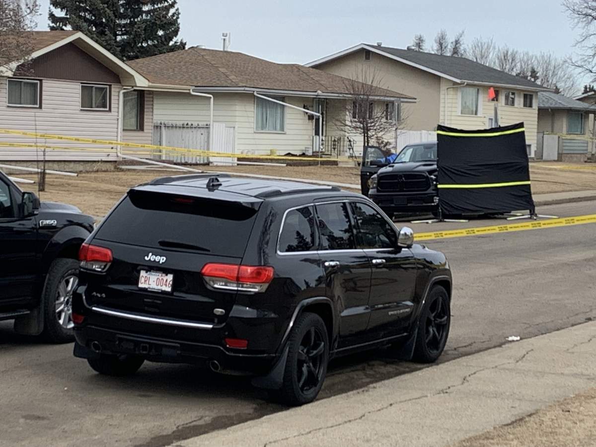 Suspicious truck north Edmonton