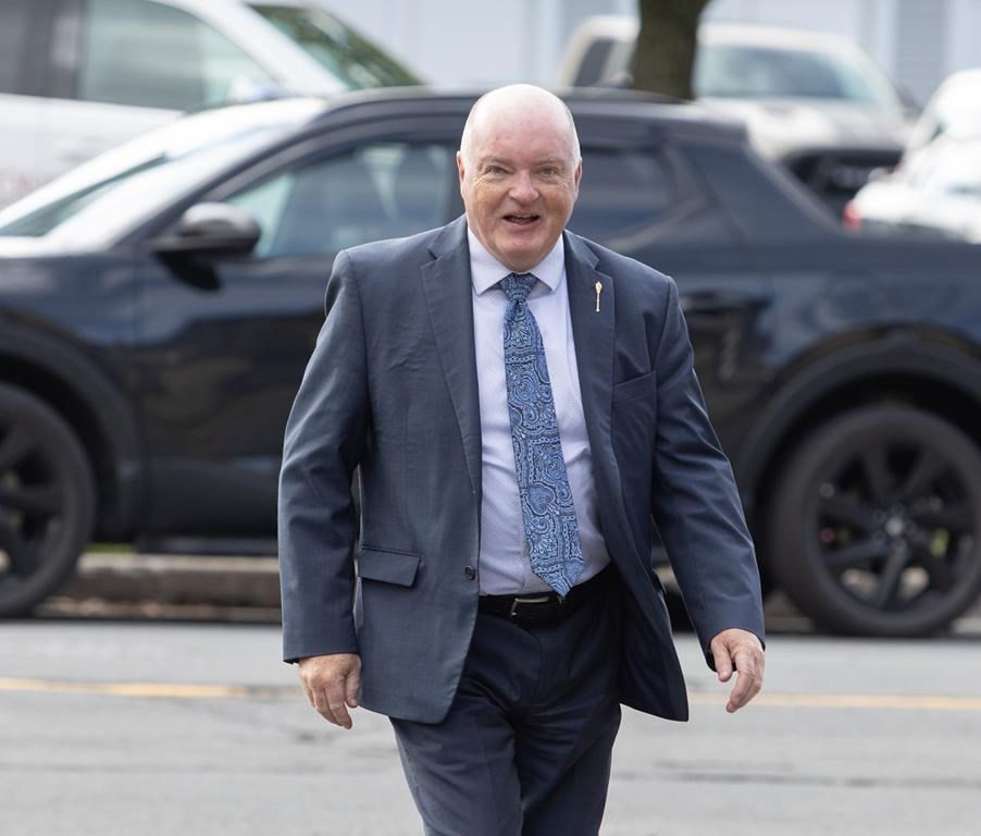 New Brunswick's Progressive Conservative health minister says he won't run in the upcoming election. MLA Bruce Fitch arrives at the New Brunswick legislative building to listen to the throne speech, in Fredericton, Tuesday, Oct. 17, 2023. THE CANADIAN PRESS/Ron Ward.