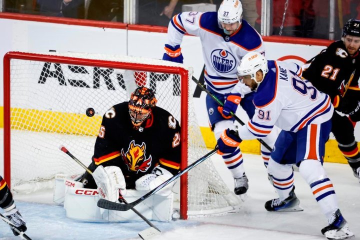 NHL fines Oilers forward Kane $5,000 for slashing Calgary forward Hunt