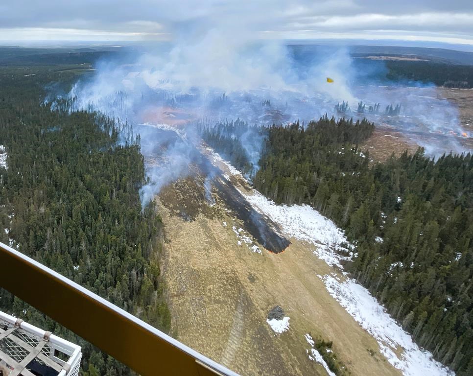 wildfire near edson