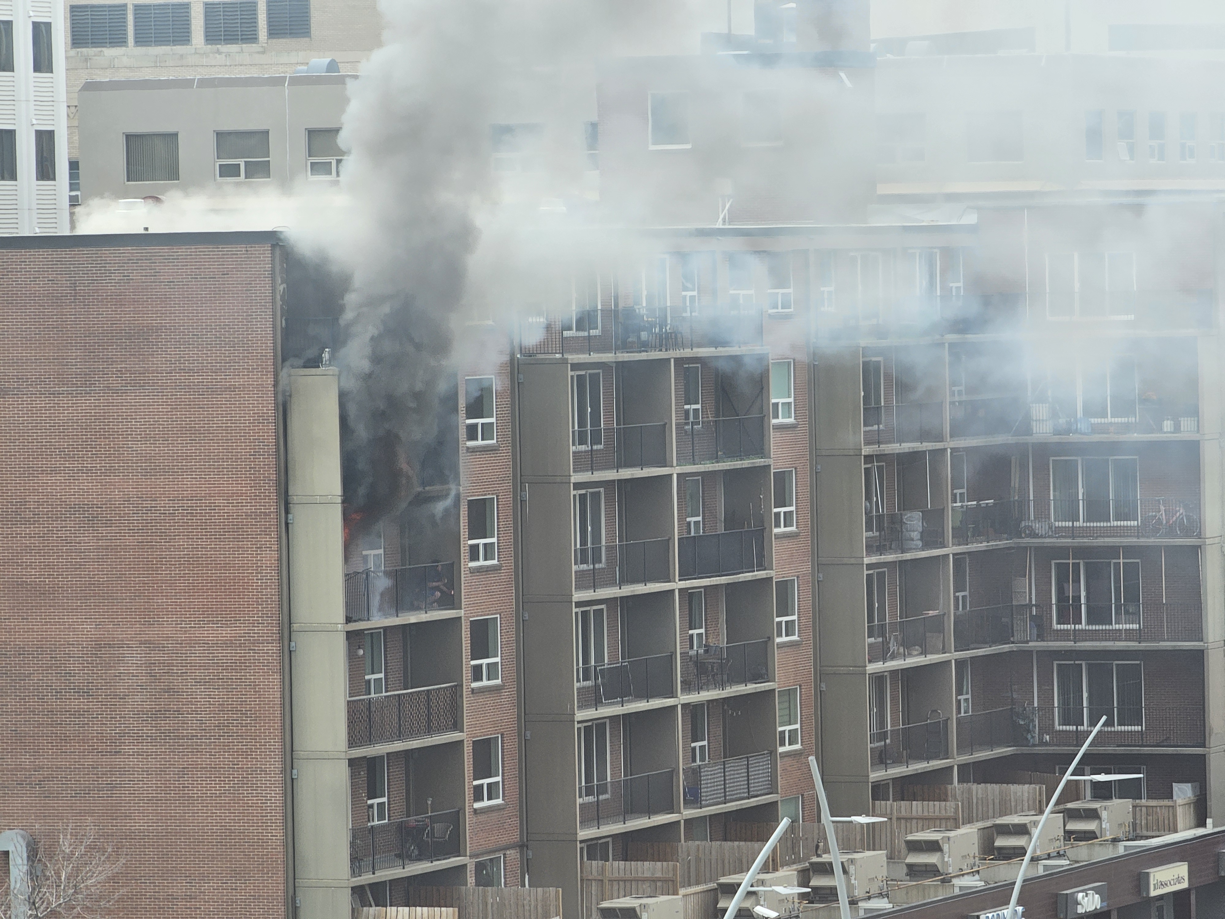 Man Rescued From Fiery Balcony As Edmonton Crews Battle Jasper Avenue ...