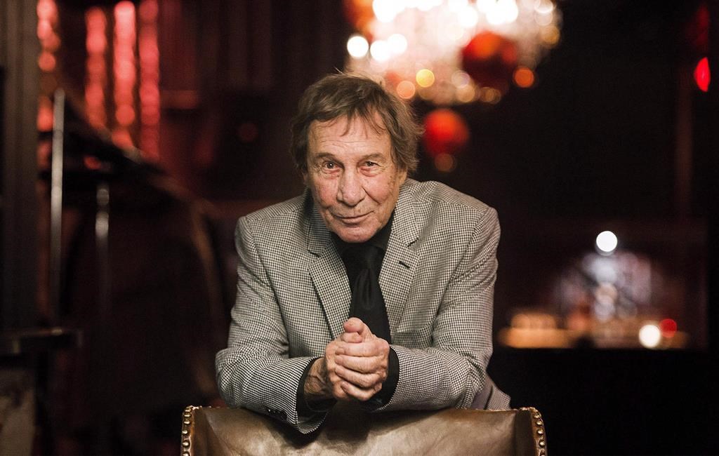 Quebec singer-songwriter Jean-Pierre Ferland died Saturday at the age of 89. Ferland poses during the launch of his new album "Chansons jalouses," in Montreal, Monday, Nov. 28, 2016. 