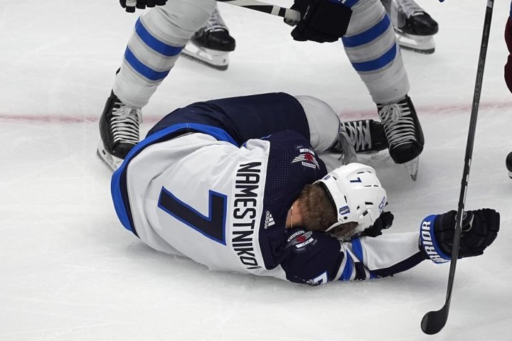 Namestnikov, Dillon out for injuries as Jets face series elimination in Game 5