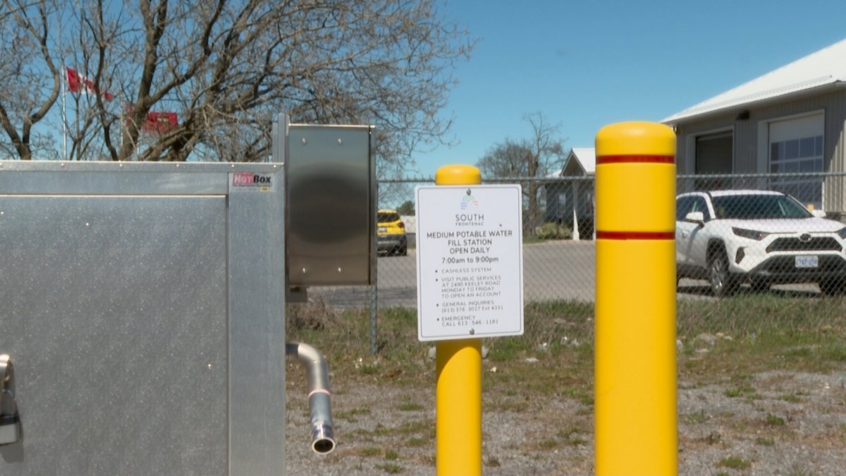 A fill water station is up and running in Sydenham, Ontario, for residents of the Township of South Frontenac.
