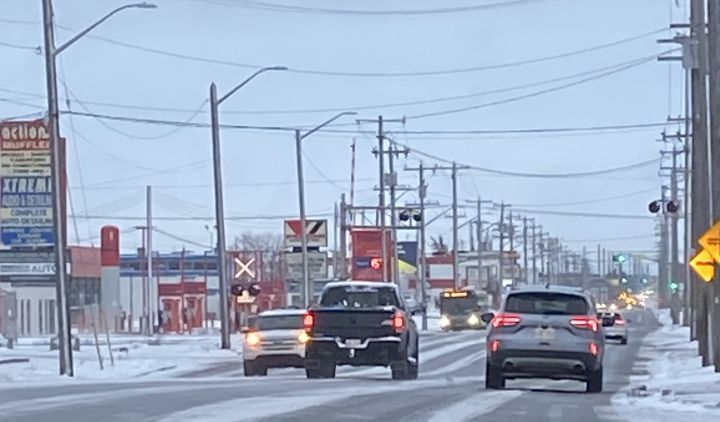 A view of 99 Street in Edmonton on April 17, 2024.
