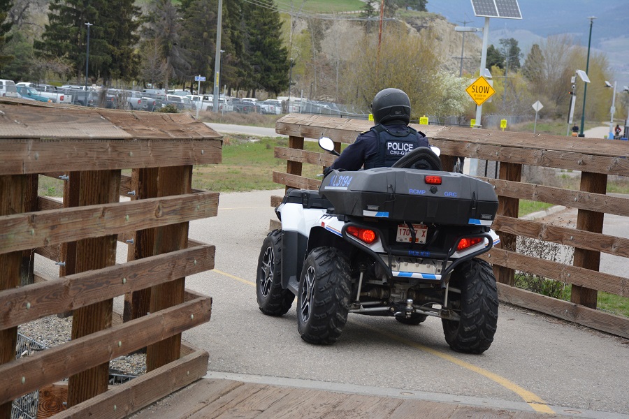 ATV-riding safety officers head to Kelowna’s rail trail