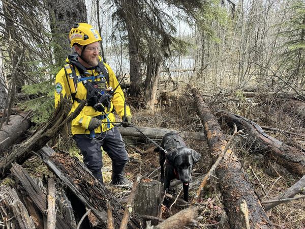 Search conditions for a missing senior in the Okanagan on Friday, April 26, 2024.