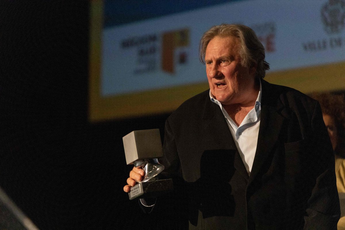 Gerard Depardieu attending the closing ceremony of 3rd Cineroman Festival in Nice, France on October 24, 2021.