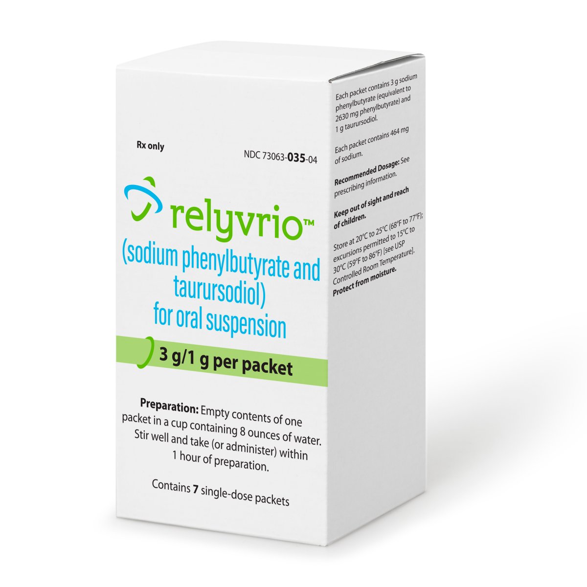 FILE - This image provided by Amylyx Pharmaceuticals shows the drug Relyvrio. The maker of a much-debated drug for Lou Gehrig’s disease said Friday, March 8, 2024 its therapy failed to help patients in a large follow-up study, but stopped short of committing to follow through on a prior pledge to pull the drug from the U.S. market.