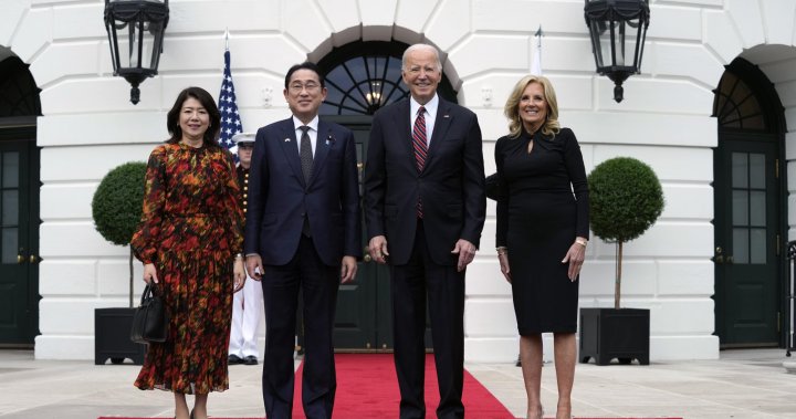 Байдън приветства Кишида във Вашингтон, тъй като САЩ и Япония се справят с редки спорове