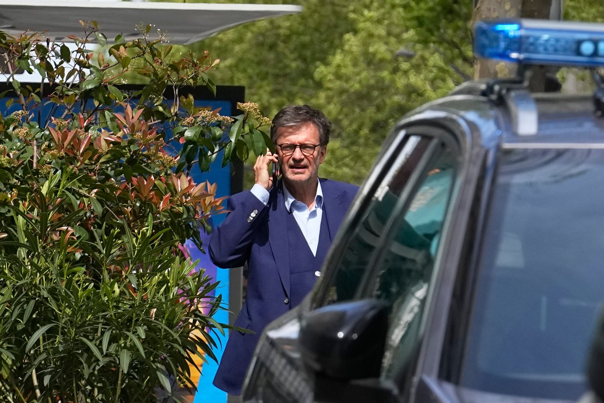 Gérard Depardieu's lawyer Christian Saint-Palais answers a call outside a Paris police station on Monday, April 29, 2024 amid reports the actor was summoned by police for questioning.