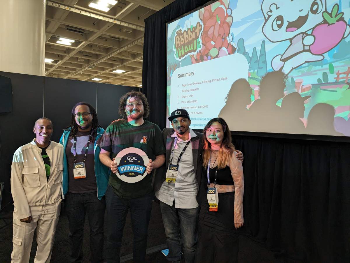 The Caldera Interactive team at the Game Developer Conference in March.