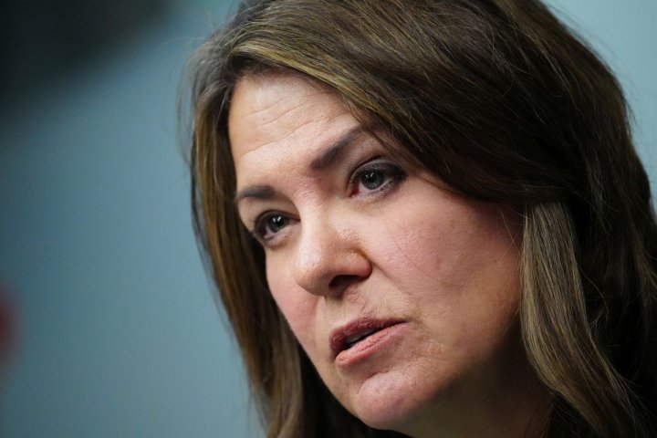 Danielle Smith says carbon pricing policy has changed since her past comments about benefits