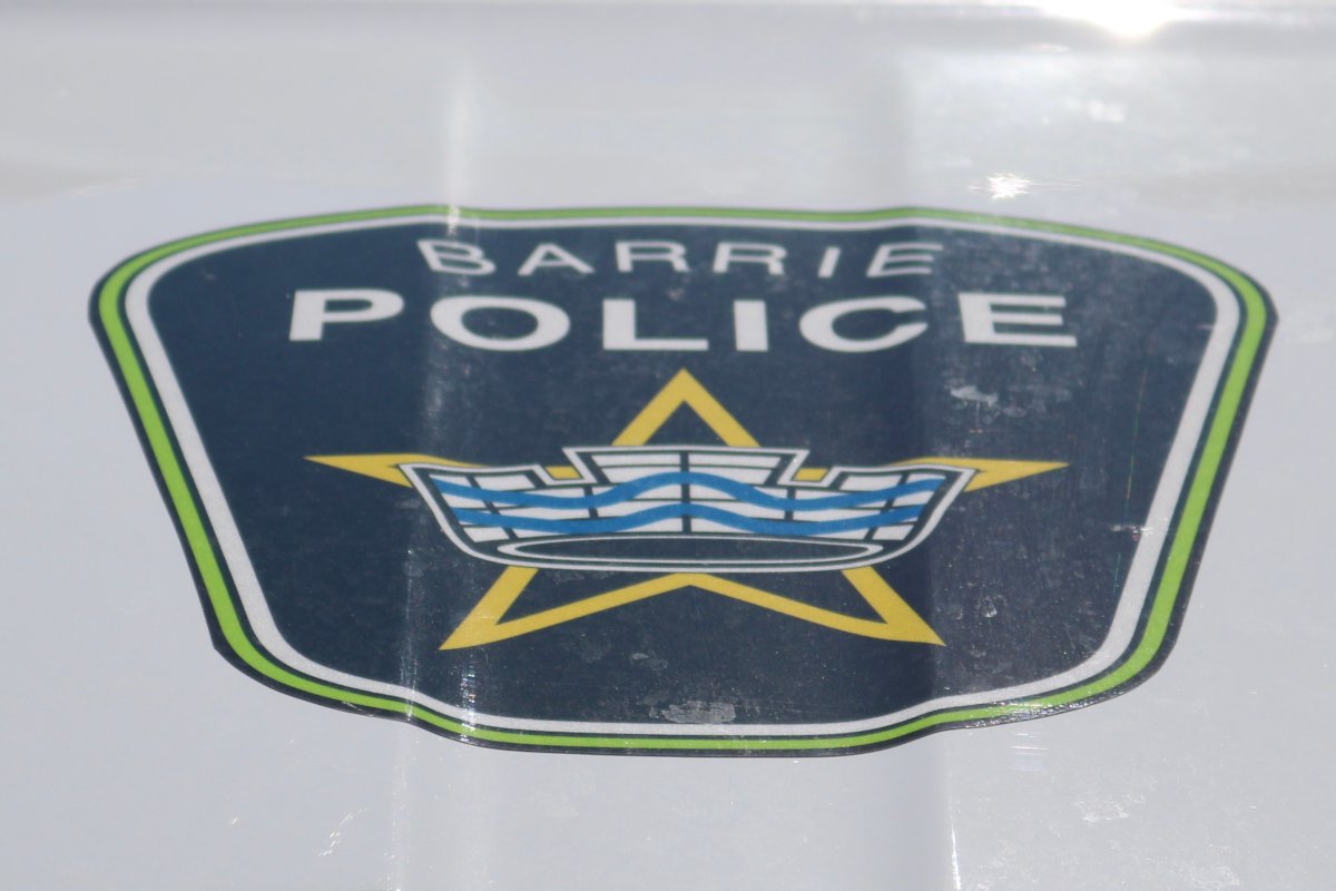 Barrie police car in Barrie, Ont. April 7, 2024.