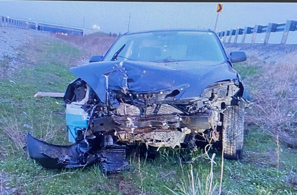 Ontario Provincial Police say on Saturday at 5 a.m., they responded to a single-vehicle collision at Highway 400 and Highway 89.