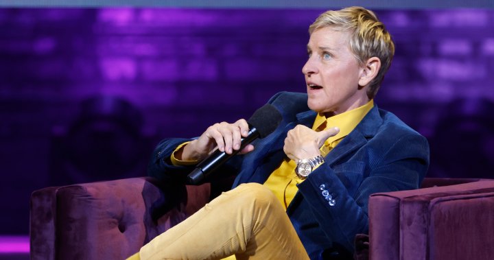 Ellen DeGeneres jokes she was ‘kicked out’ of showbiz for being ‘mean’ – National | Globalnews.ca