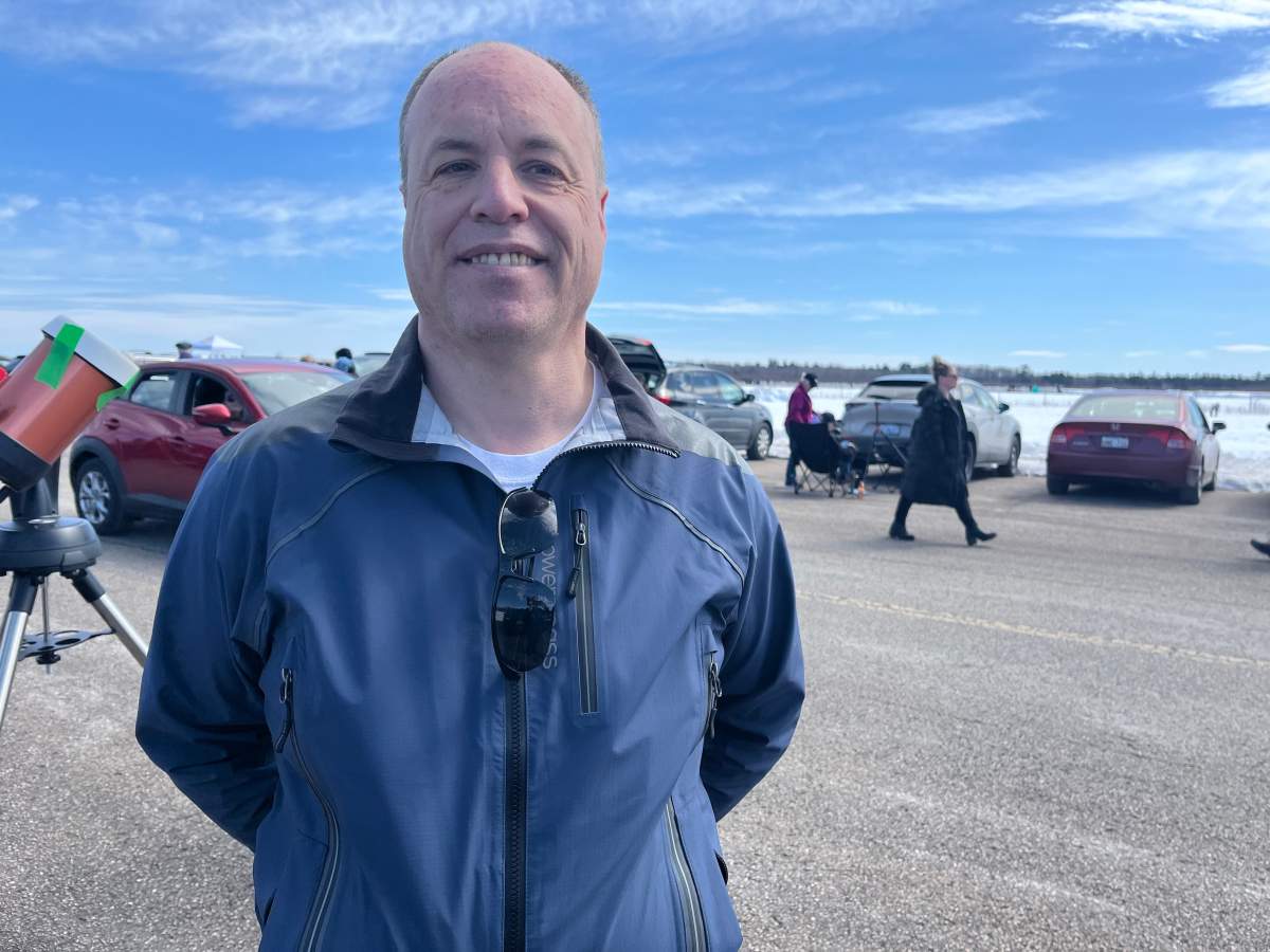 Gregory MacIvor first learned Miramichi, N.B. would be in the path of totality in 2024 when he was 11 years old. He vowed to be back in New Brunswick to witness it.