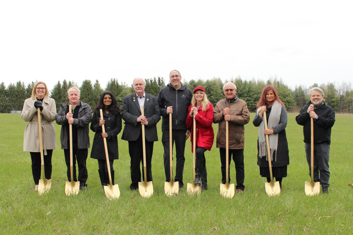 Members of the GRCA board were on hand for the official ground breaking of the new nature centre at Guelph Lake Conservation Area.