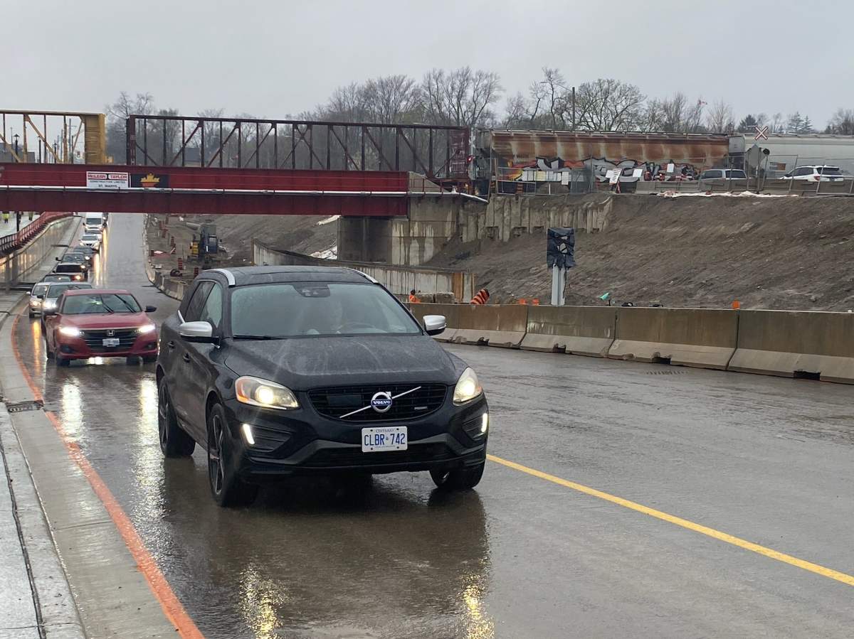 The long-awaited underpass on Adelaide Street opened it's first two lanes to traffic Friday morning. The remaining lanes are expected to open later this summer.