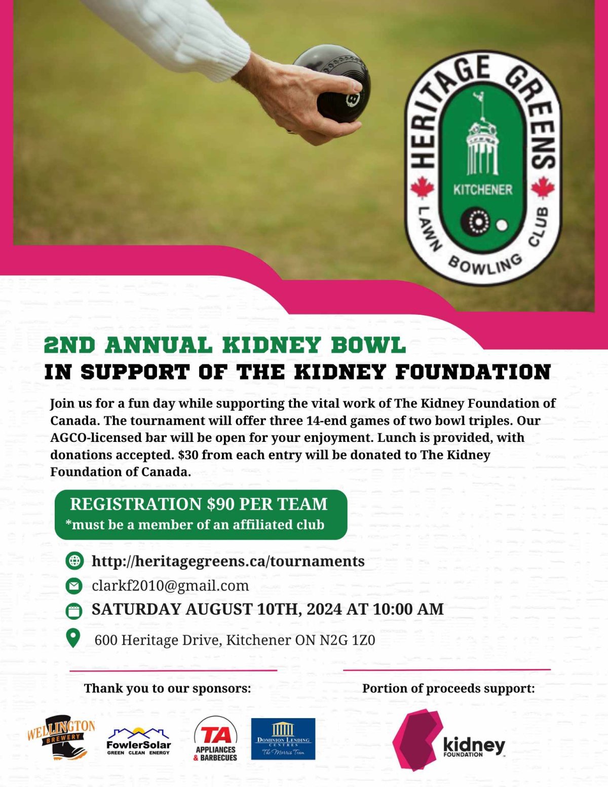 2nd Annual Kidney Bowl – Heritage Greens – Kidney Foundation - image