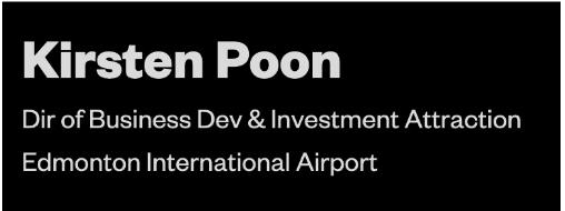 A screen grab from the SXSW site, showing Kirsten Poon, a director of business development and investment for Edmonton International Airport, was featured at a panel discussion in March 2023. After Global News asked questions about Poon’s position at Edmonton International Airport, the page was removed.