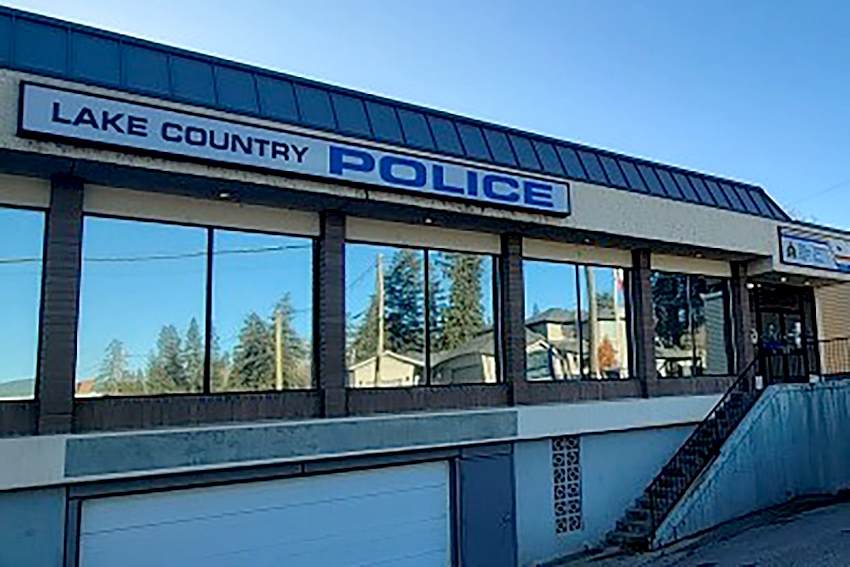 File photo of the RCMP detachment in Lake Country, B.C.