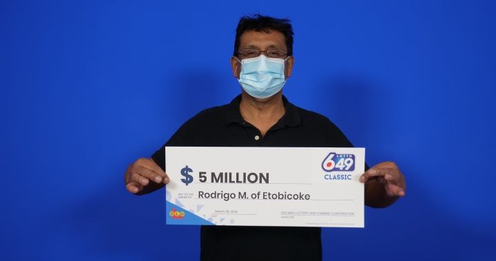 Мъж от Торонто спечели джакпот Lotto 6/49, след като играеше редовно лотария в продължение на 10 години