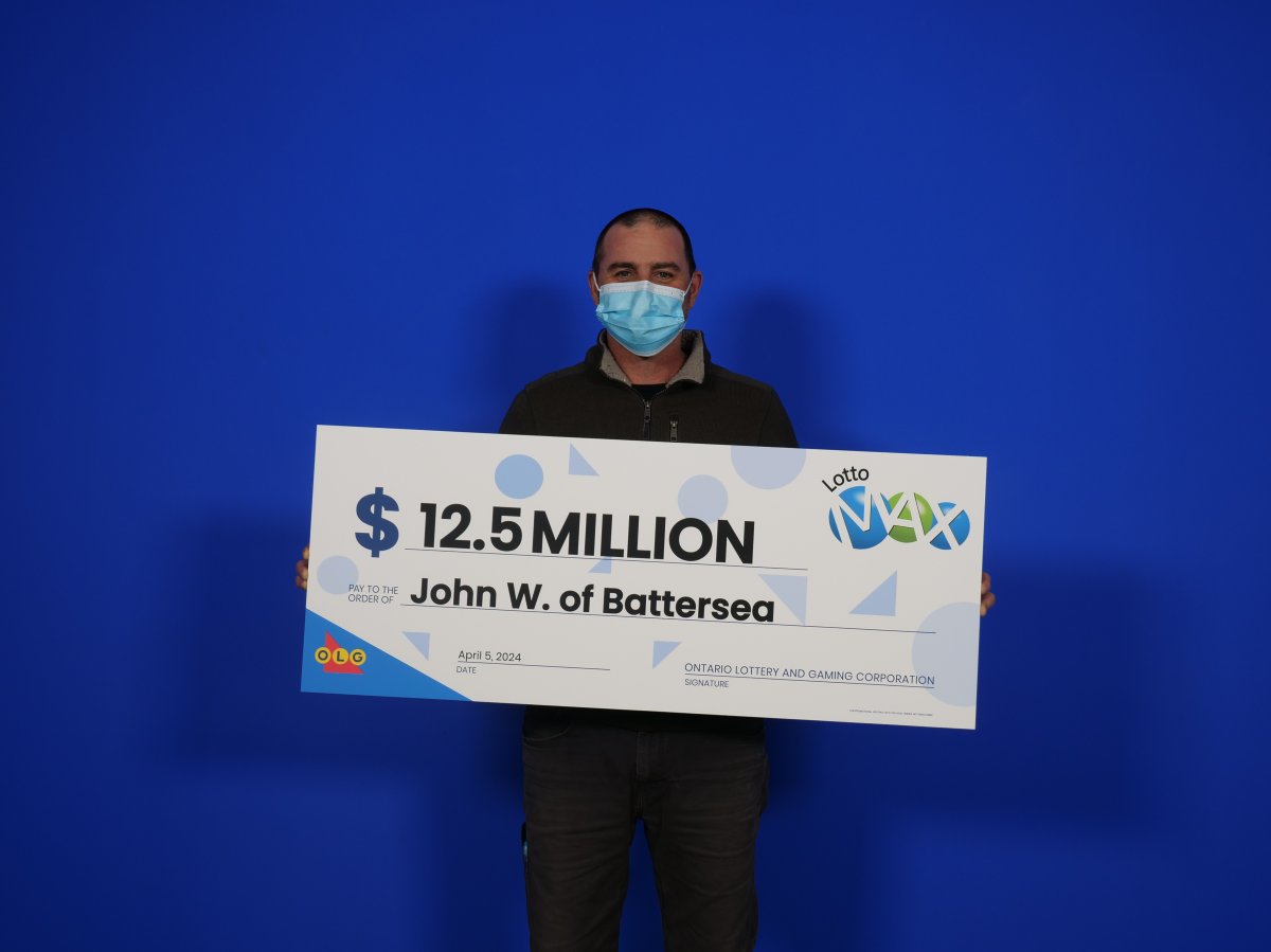 John Wilson of Battersea, Ont. won $12.5 million through Lotto Max's March 8 draw.
