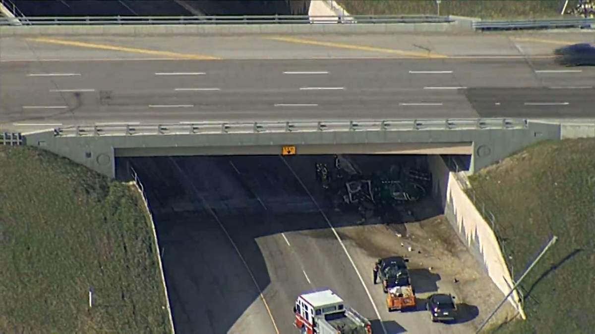 One adult is in life-threatening condition after a rollover in southeast Calgary on Tuesday afternoon.