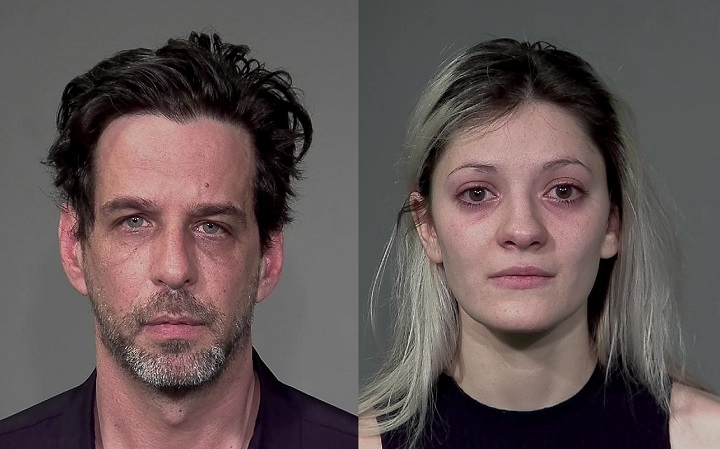 Marc-André Charron, 49, and 25-year-old Nadège Rasson Saint-Louis (right) are seen in a Montreal police handout photo.
