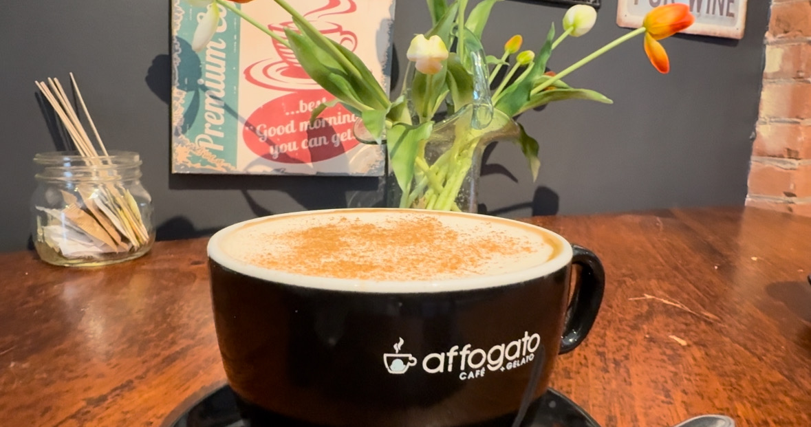 Cup of cappuccino from Affogato Cafe and Gelato