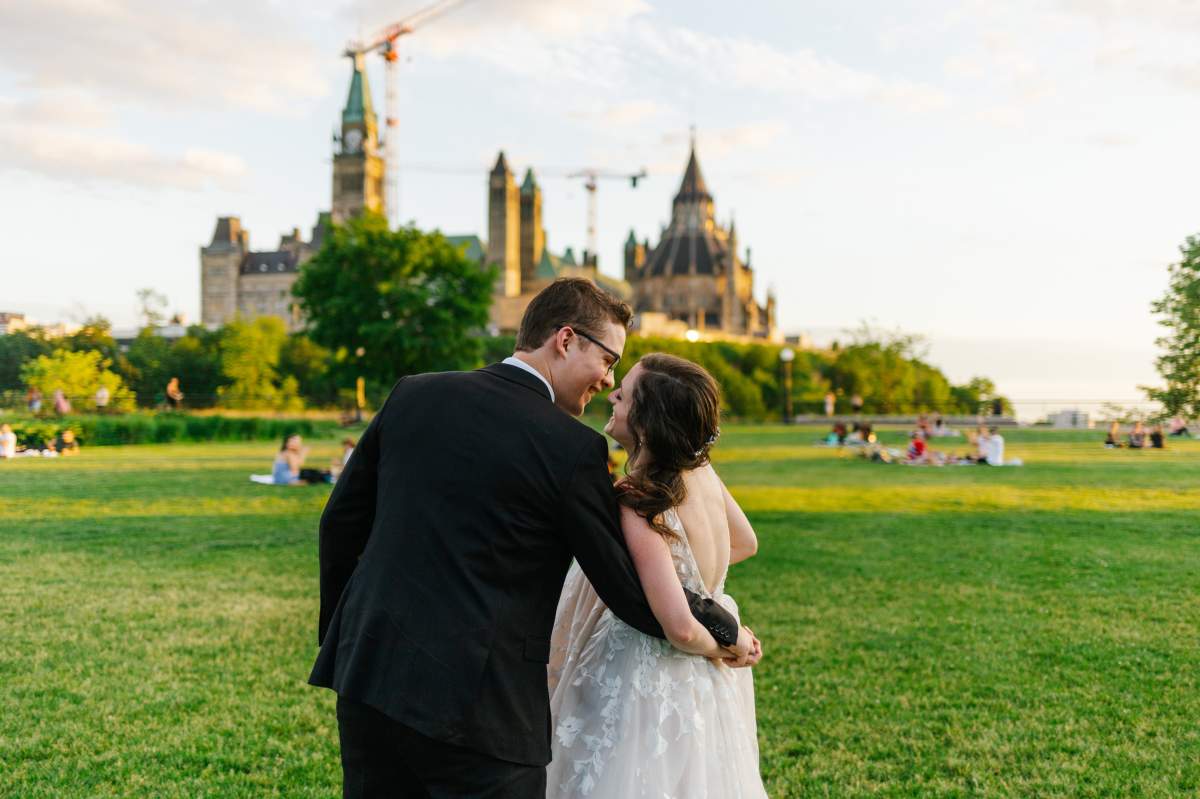Matthew McKinnon and his wife Danica.