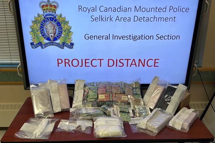 RCMP investigation leads to drug bust in Manitoba, 4 behind bars