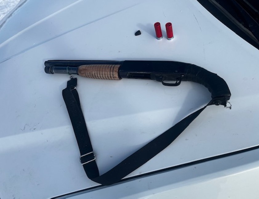 This sawed-off shotgun was seized by Manitoba RCMP.
