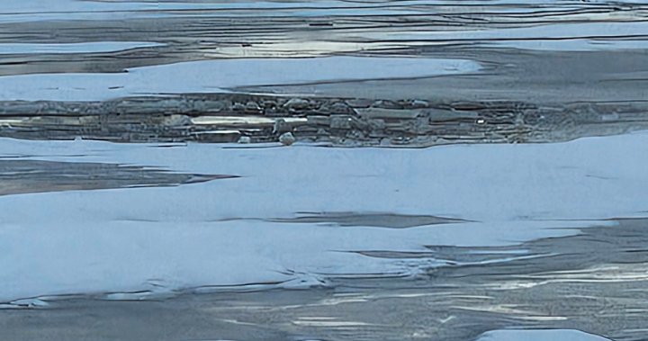 RCMP спаси хора, блокирани на езерото Уинипег, след като SUV падна през леда