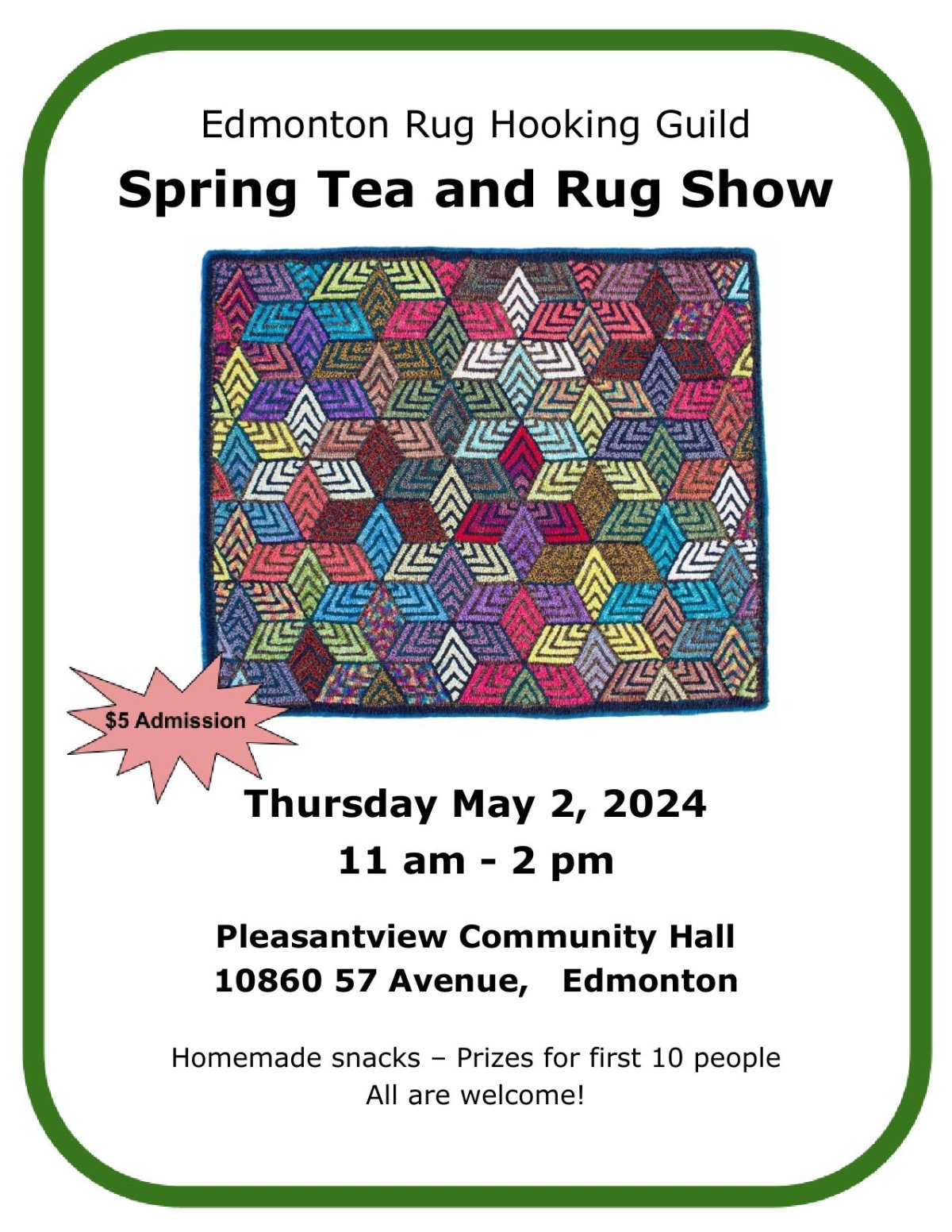 Edmonton Rug Hooking Guild Annual Spring Tea and Rug Show - image