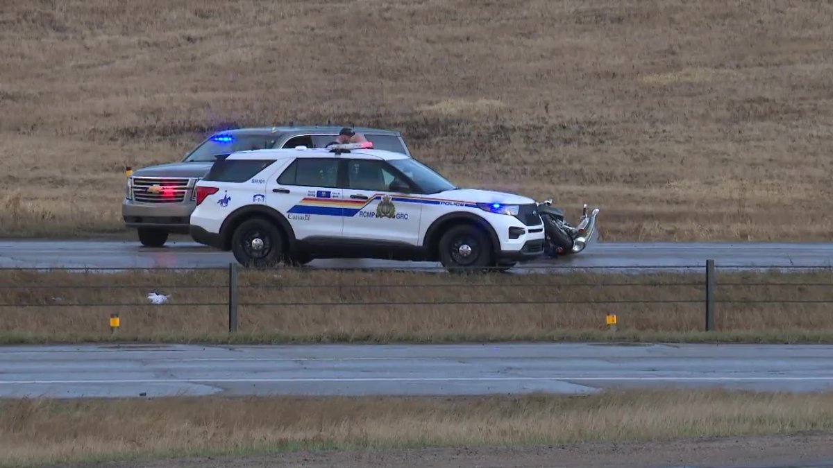 RCMP are investigating a crash involving a motorcycle that killed a 47-year-old year Edmonton man on Saturday, April 28, 2024.