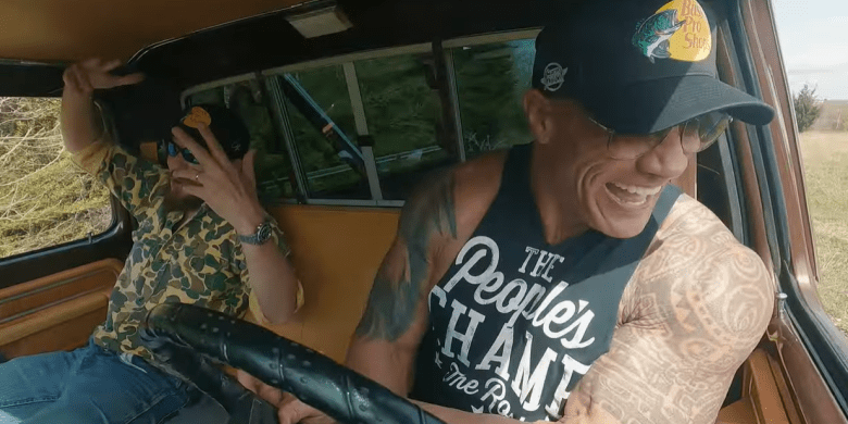 [WATCH]  Dwayne "The Rock" Johnson goes hunting in the new Chris Janson music video