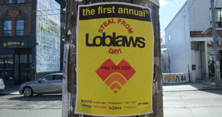 Плакати насърчаващи хората да Краде от Loblaws се появиха миналата