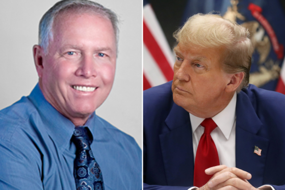 Don Hankey (L) and Donald Trump (R). Trump posted a massive US$175 million bond on April 2, 2024 with the help of California billionaire Hankey.